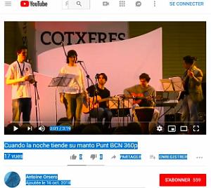 2018 10 16 UNE CHANSON DE MON ENFANCE CUANDO LA NOCHE TIENDE SU MANTO